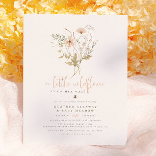 Ein kleines Wildblumen-Budget-Boho-Natur-Babyshowe