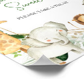 Ein kleines wildes Dusch-Babys sind süße Zeichen Poster (Ecke)