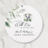 Ein kleines, wildes, elegantes Baby-Dusche-Party Geschenkanhänger (Vorderseite)