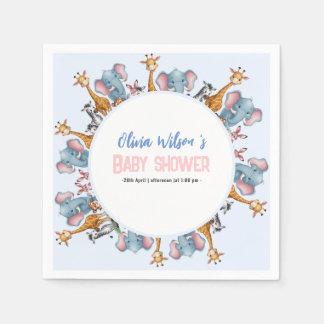 Ein kleines wildes Safari-Tier, ein Baby-Dusche Serviette