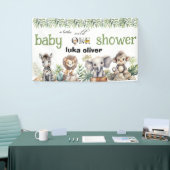 ein kleines wildes Tier Baby Dusche Banner (Messeveranstaltung)