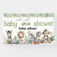 ein kleines wildes Tier Baby Dusche