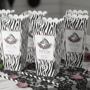 Ein kleines Wildes Zebra Druck Popcorn Geschenkschachtel