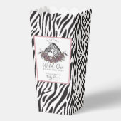 Ein kleines Wildes Zebra Druck Popcorn Geschenkschachtel (Rückseite)