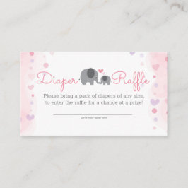 Ein kleines Windeln für die Erdnuss-Elefantenmädch Begleitkarte