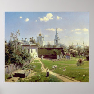 Ein kleines Yard in Moskau, 1878 Poster
