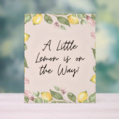 Ein Kleines Zitronen-Acryl-Schild Acrylschild (Neutral)