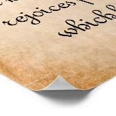 Ein kluger Mann freut sich... Inspirationsangebot Poster (Ecke)