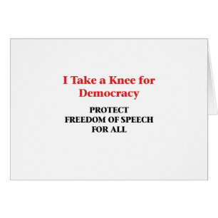 Ein Knie für Demokratie - Redefreiheit