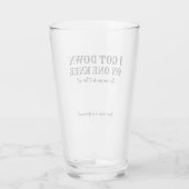 Ein Knie - Vorschlag für einen lustigen Trauzeuge Glas (Rückseite)