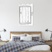 Ein Knife Trick Leinwanddruck (Insitu (Schlafzimmer))