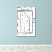 Ein Knife Trick Leinwanddruck (Insitu (Holzboden))