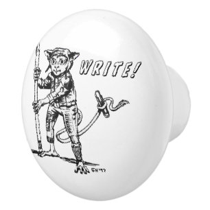 Ein Knob für Schriftsteller-Den Keramikknauf