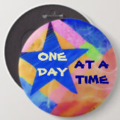 Ein Knopf des Tagesauf einmal "blauen Sternes" Button (Vorne & Hinten)