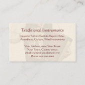 Ein Knopfspieler Visitenkarte (Rückseite)