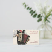 Ein Knopfspieler Visitenkarte (Stehend Vorderseite)