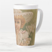 "Ein knospender Ostern" Vintage-Illustration, ca. Milchtasse (Rechte Ecke)
