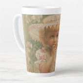 "Ein knospender Ostern" Vintage-Illustration, ca. Milchtasse (Linke Ecke)