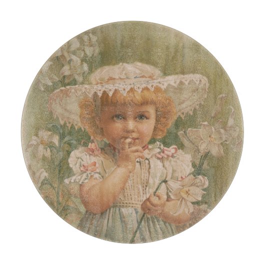 "Ein knospender Ostern" Vintage-Illustration, ca. Schneidebrett (Vorderseite)