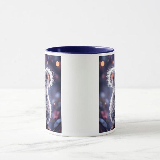 Ein Koala, der an einem Ast festhält, beobachtet d Tasse (Zentrum)