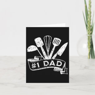 Ein kochender Vater für den Vatertag, kochender Da Karte
