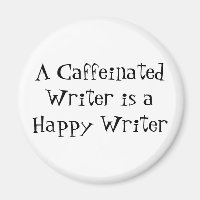 Ein koffeinierter Schriftsteller ist ein glücklich