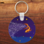 Ein Koi unter den Sternen - Schlüsselanhänger (Vorderseite)