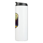 ein Kokon mit einem Bier im Stil der Dos E Thermosbecher (Nach rechts gedreht)