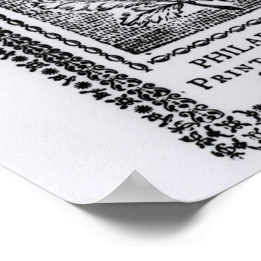 Ein kolonialer 6-Dollar-Schein Poster (Ecke)