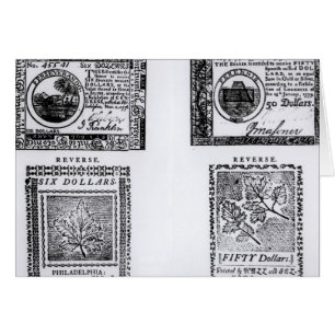 Ein Kolonialsechs Dollarschein