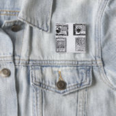 Ein Kolonialsechs Dollarschein Button (Beispiel)