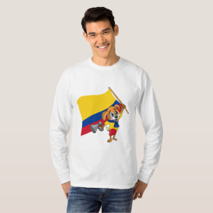 Ein kolumbianisches Fan-Hund-T-Shirt T-Shirt