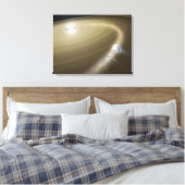 Ein Komet, der zerrissen wird, um einen toten Ster Leinwanddruck (Insitu (Schlafzimmer))