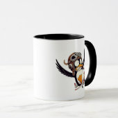 Ein komischer Pinguin-Pilot. Tasse (VorderseiteRechts)
