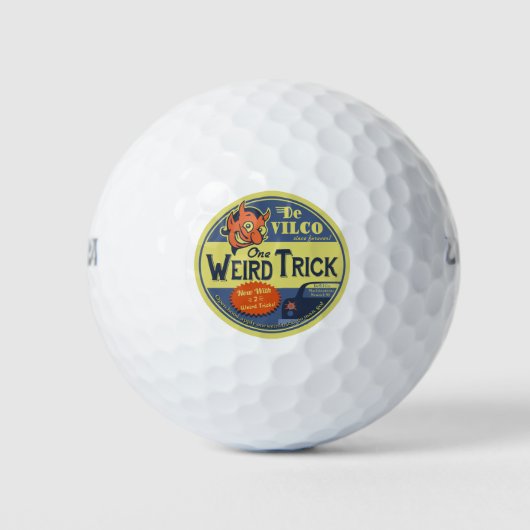 Ein komischer Trick Golfball (Vorderseite)