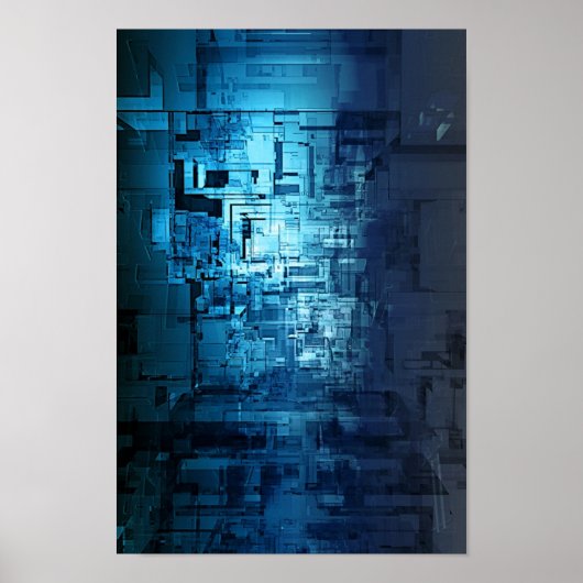 ein komplexer Korridor mit mehrdimensionalen Propo Poster (Vorne)