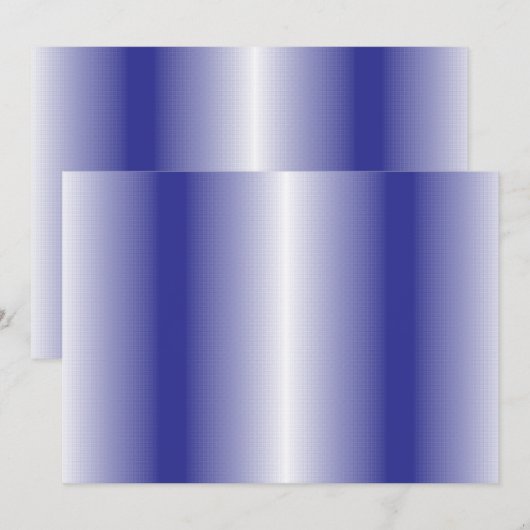 Ein kompliziertes, blaues geometrisches Muster mit Dankeskarte (Vorne/Hinten)