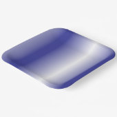 Ein kompliziertes, blaues geometrisches Muster mit Pappteller (Gewinkelt)