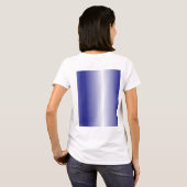 Ein kompliziertes, blaues geometrisches Muster mit T-Shirt (Schwarz voll)