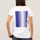 Ein kompliziertes, blaues geometrisches Muster mit T-Shirt (Rückseite)