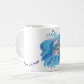 Ein kompliziertes FISH-Design auf einer Tasse (Vorderseite Links)