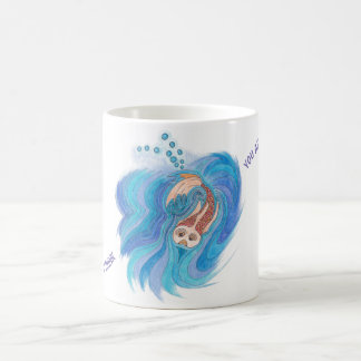 Ein kompliziertes FISH-Design auf einer Tasse