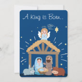 Ein König ist Geboren Feiertagskarte (Vorderseite)