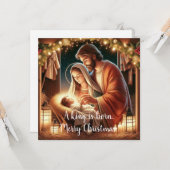 Ein König ist Geboren Karte (Vorderseite/Rückseite Beispiel)