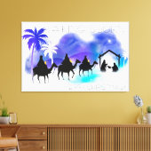 Ein König ist mit den drei Weisen geboren Leinwanddruck (Insitu (Wohnzimmer))