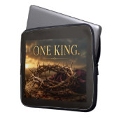 Ein König Laptopschutzhülle (Vorderseite Links)
