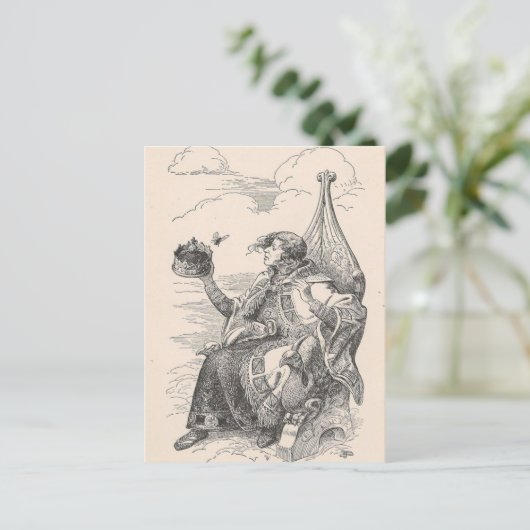 Ein König Postkarte (Stehend Vorderseite)