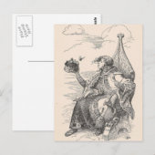 Ein König Postkarte (Vorne/Hinten)