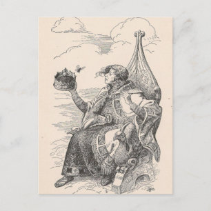 Ein König Postkarte