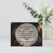 Ein Königreich, das nicht erschüttert werden kann Postkarte (Stehend Vorderseite)